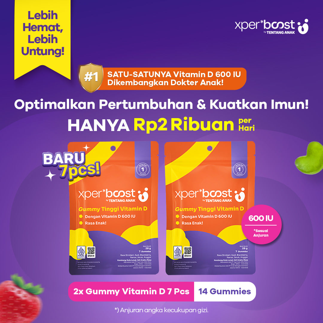 Gummy Vitamin D 600 IU Anak dan Dewasa | Paket 7 Hari