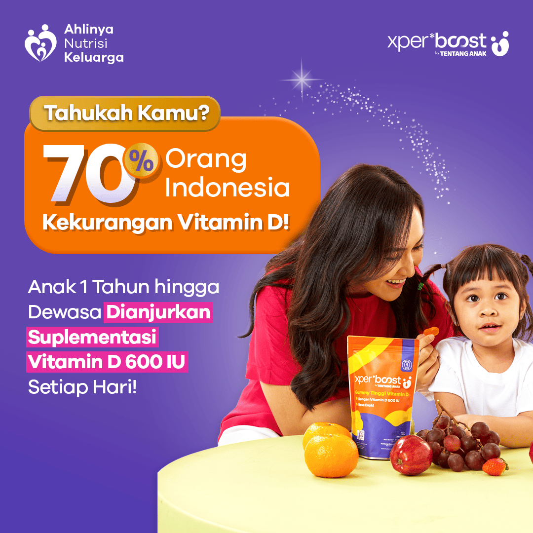 Gummy Vitamin D 600 IU Anak dan Dewasa | Paket 7 Hari