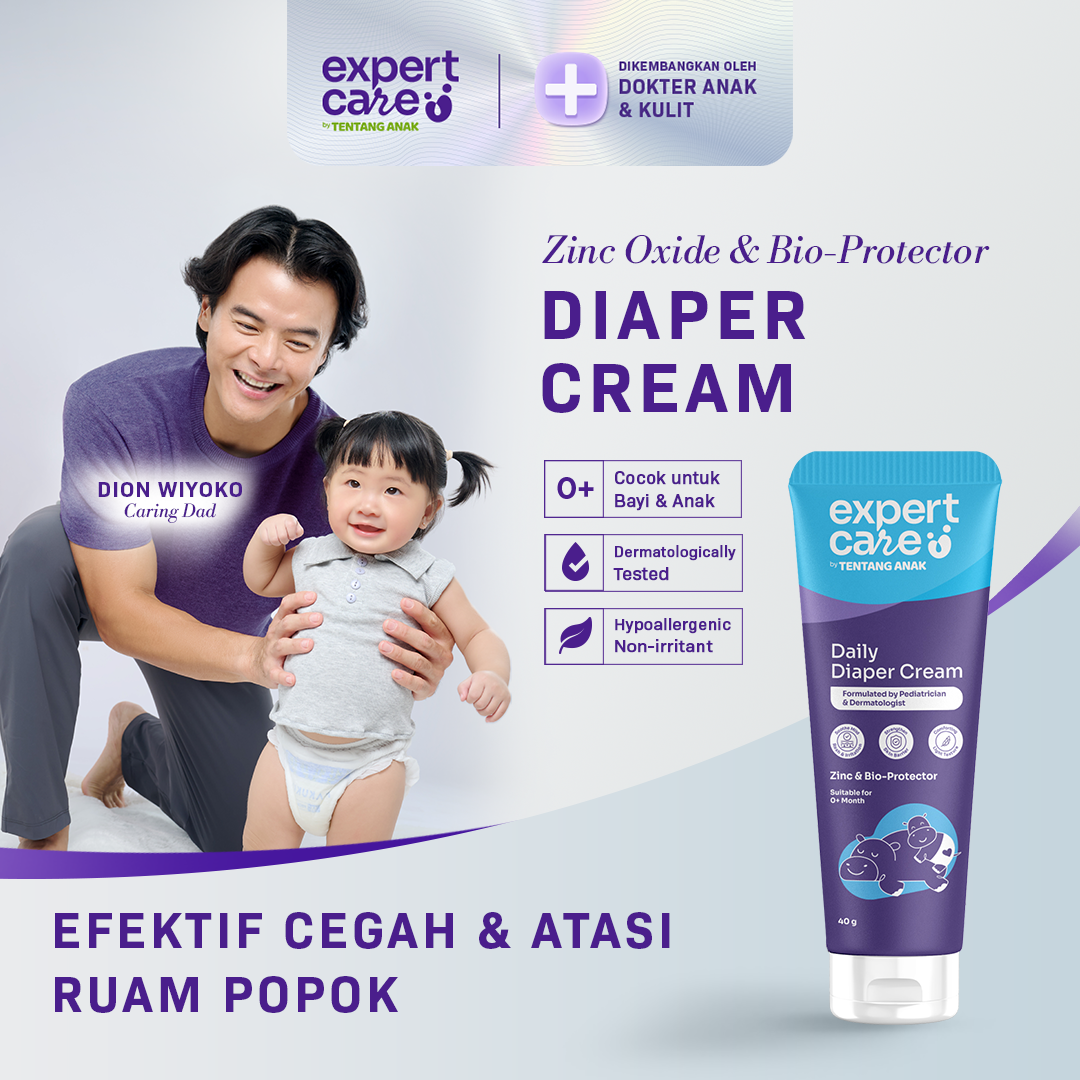 Daily Diaper Cream 40g dengan Zinc Oxide, Panthenol & Bio-Protector