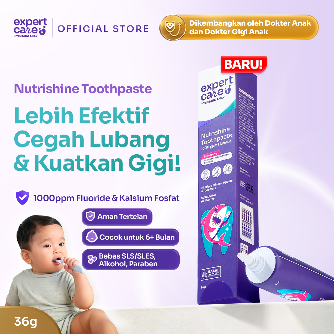 Paket Gigi & Tulang Kuat - Nutrishine Toothpaste + Expert Boost & Buku Tentang Anak Official