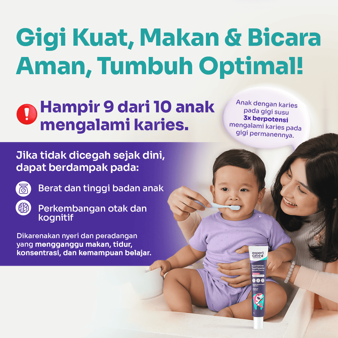Paket Gigi & Tulang Kuat - Nutrishine Toothpaste + Expert Boost & Buku Tentang Anak Official