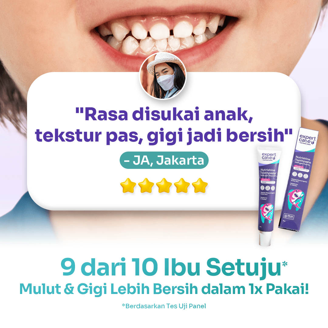 Paket Gigi & Tulang Kuat - Nutrishine Toothpaste + Expert Boost & Buku Tentang Anak Official