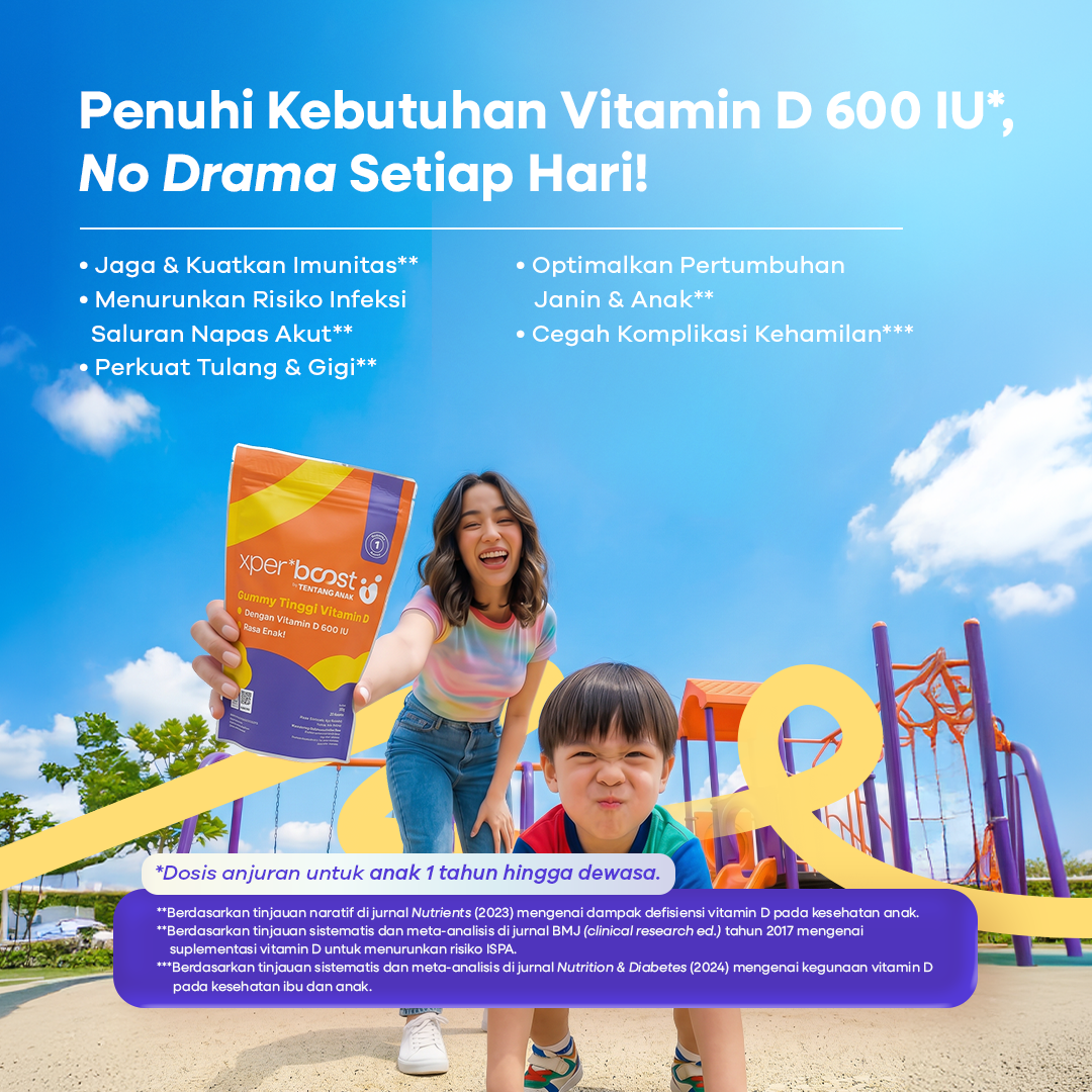 Expert Boost - Gummy Vitamin D 600 IU | Vitamin D Anak dan Dewasa | Paket 30 Hari | Paket 7 Hari