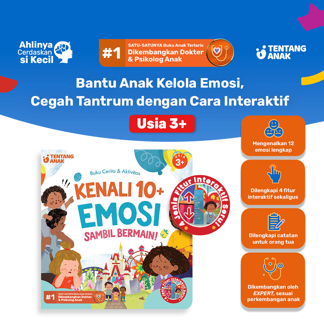 Buku Aktivitas: Kenali 10+ Emosi Sambil Bermain!