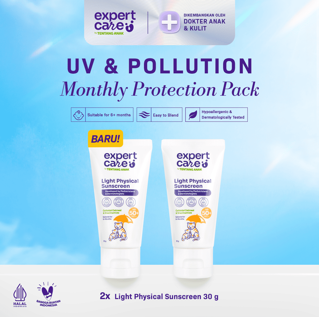 BARU! Sunscreen Bayi & Anak - Physical Sunscreen SPF 50+ PA ++++ 30 gr - Tubuh dan Wajah