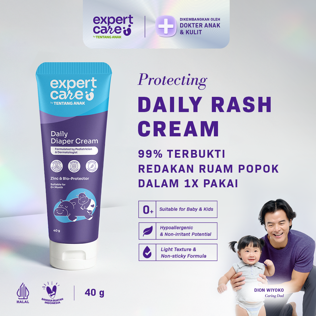 Daily Diaper Cream 40g dengan Zinc Oxide, Panthenol & Bio-Protector