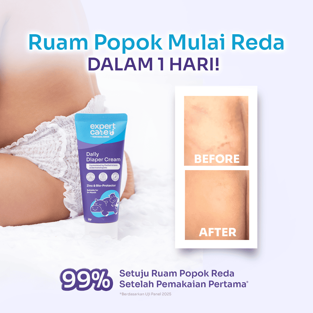 Daily Diaper Cream 40g dengan Zinc Oxide, Panthenol & Bio-Protector