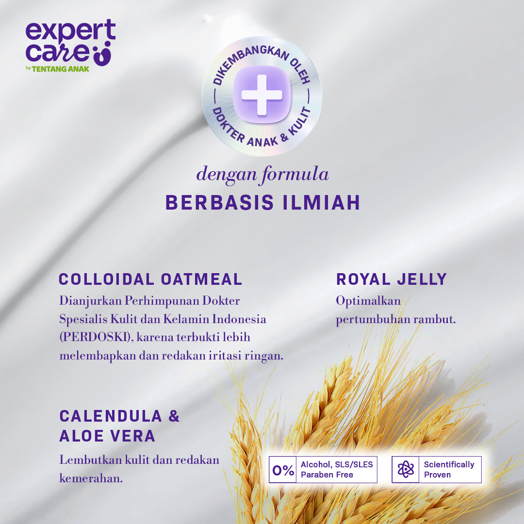 [FORMULA & KEMASAN BARU] 2in1 Shampoo and Body Wash 380ml Pouch dengan Colloidal Oatmeal & Nutrimoist