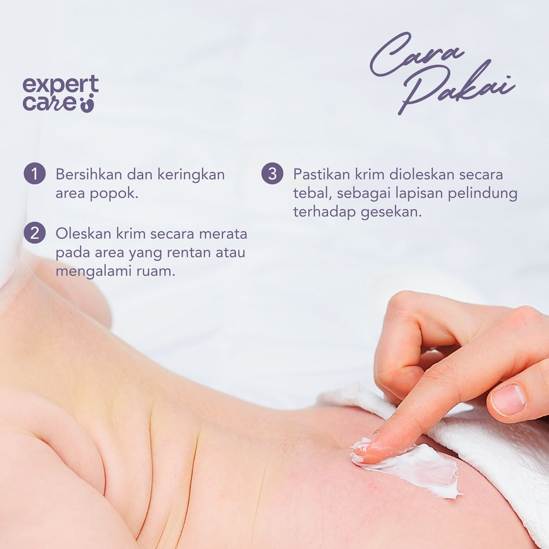 Daily Diaper Cream 40g dengan Zinc Oxide, Panthenol & Bio-Protector