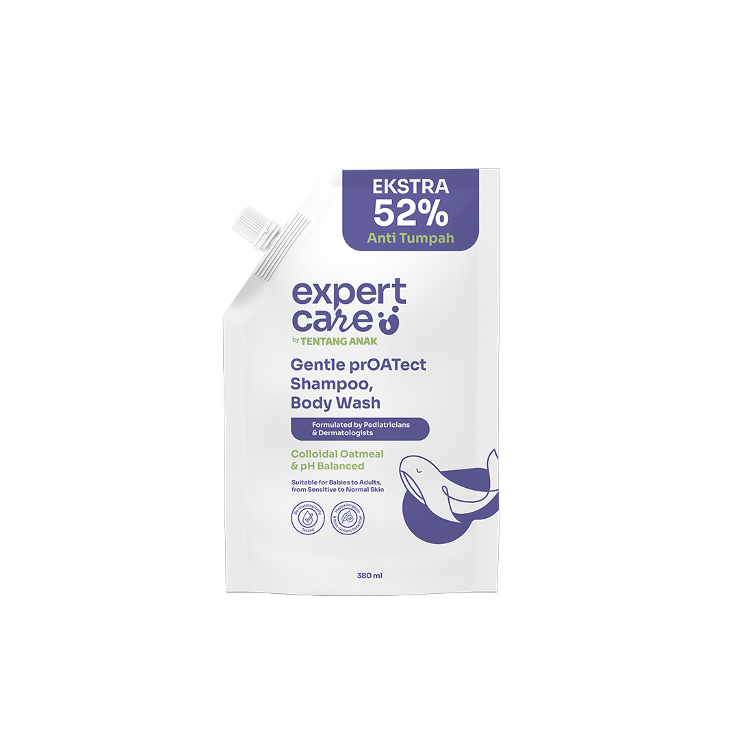 [FORMULA & KEMASAN BARU] 2in1 Shampoo and Body Wash 380ml Pouch dengan Colloidal Oatmeal & Nutrimoist