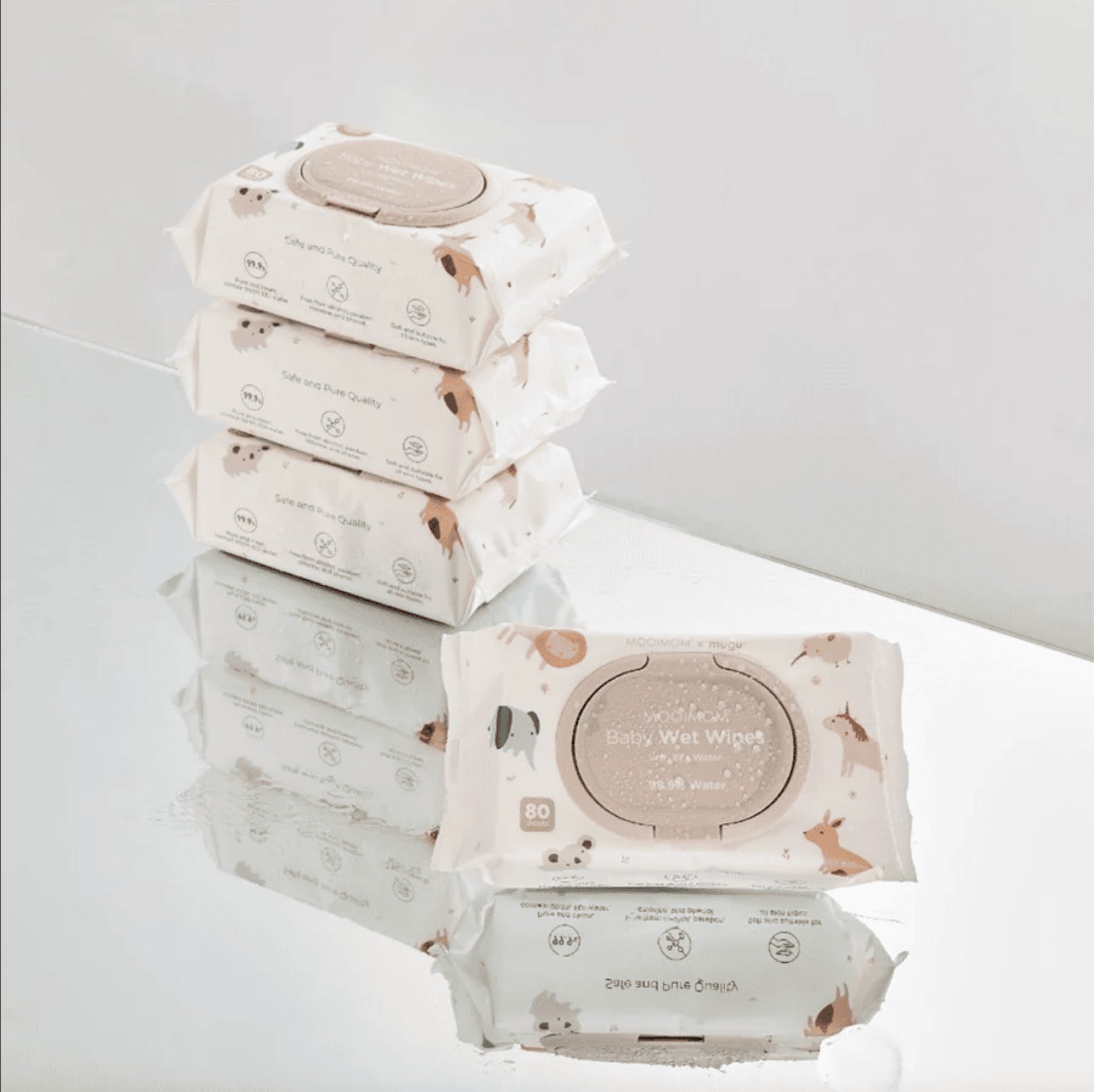 [HADIAH] Mooimom x Mugu Baby Wet Wipes with EDI Water 80 sheets