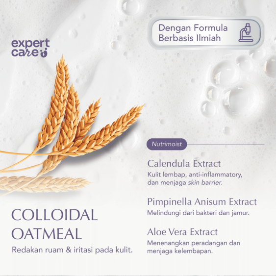 ⁠⁠Expert Care Sabun Anak Hair & Body 250 ml - Sabun Baby 2 in 1 dengan Colloidal Oatmeal - Kulit Lembap & Rambut Tebal