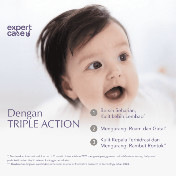 ⁠⁠Expert Care Sabun Anak Hair & Body 250 ml - Sabun Baby 2 in 1 dengan Colloidal Oatmeal - Kulit Lembap & Rambut Tebal