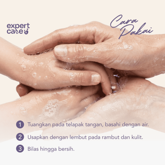 ⁠⁠Expert Care Sabun Anak Hair & Body 250 ml - Sabun Baby 2 in 1 dengan Colloidal Oatmeal - Kulit Lembap & Rambut Tebal