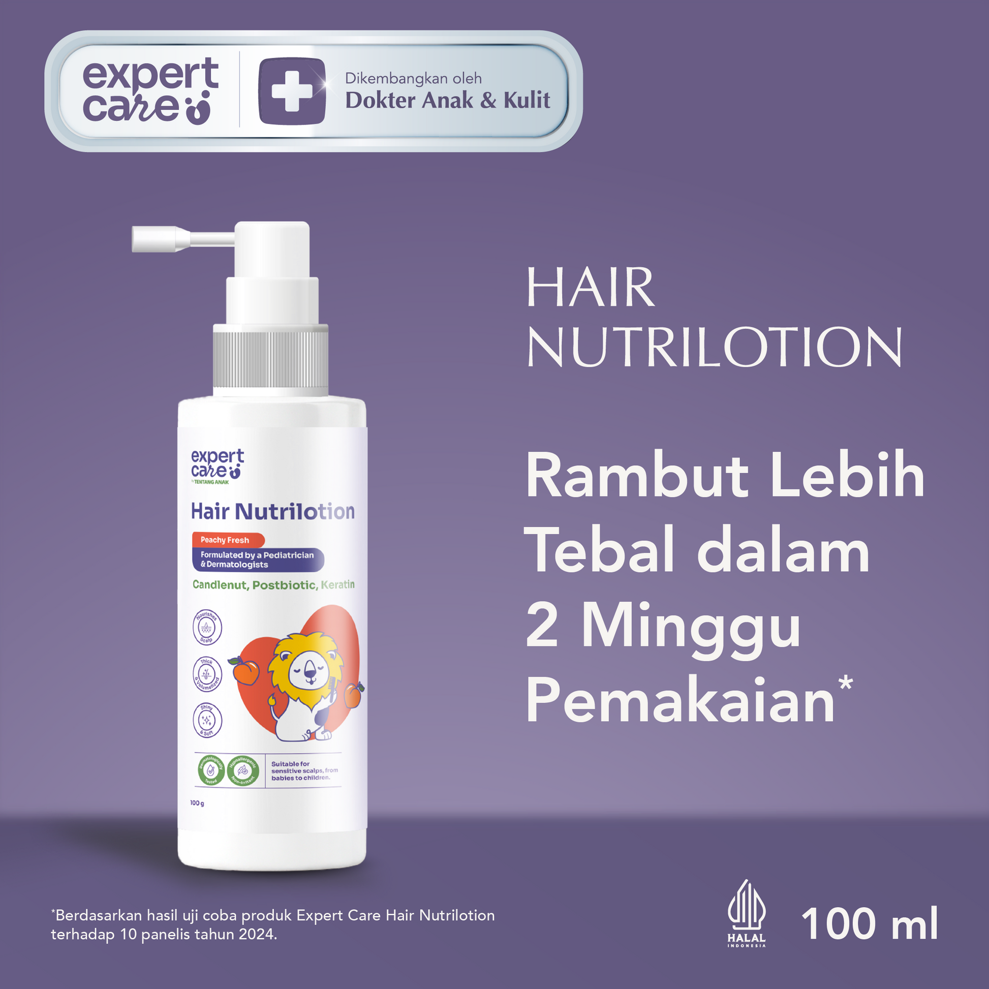 Expert Care Hair Lotion Bayi & Anak 100 ml – Hair Lotion dengan NutriBiotic - Rambut Tebal & Wangi Seharian