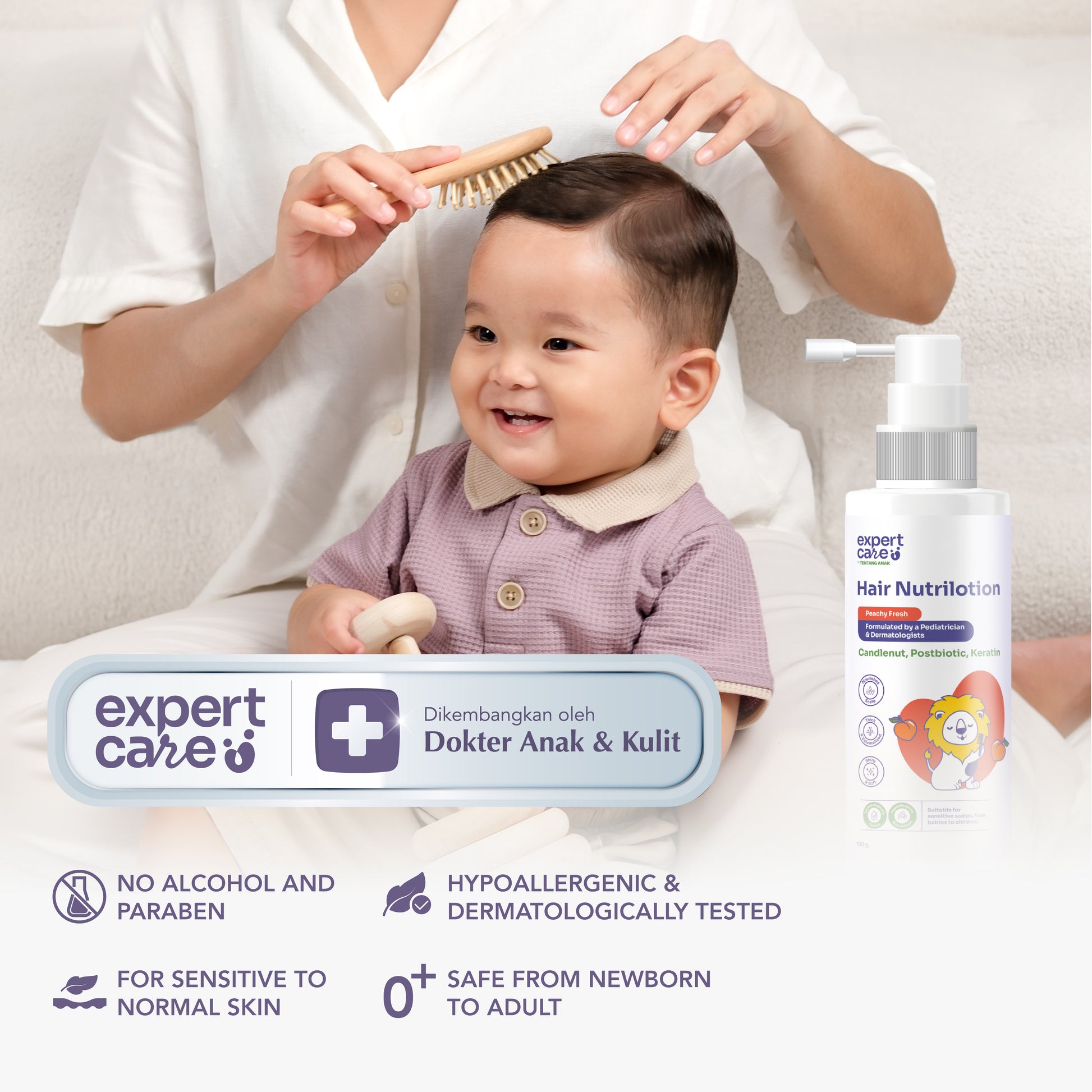 Expert Care Hair Lotion Bayi & Anak 100 ml – Hair Lotion dengan NutriBiotic - Rambut Tebal & Wangi Seharian