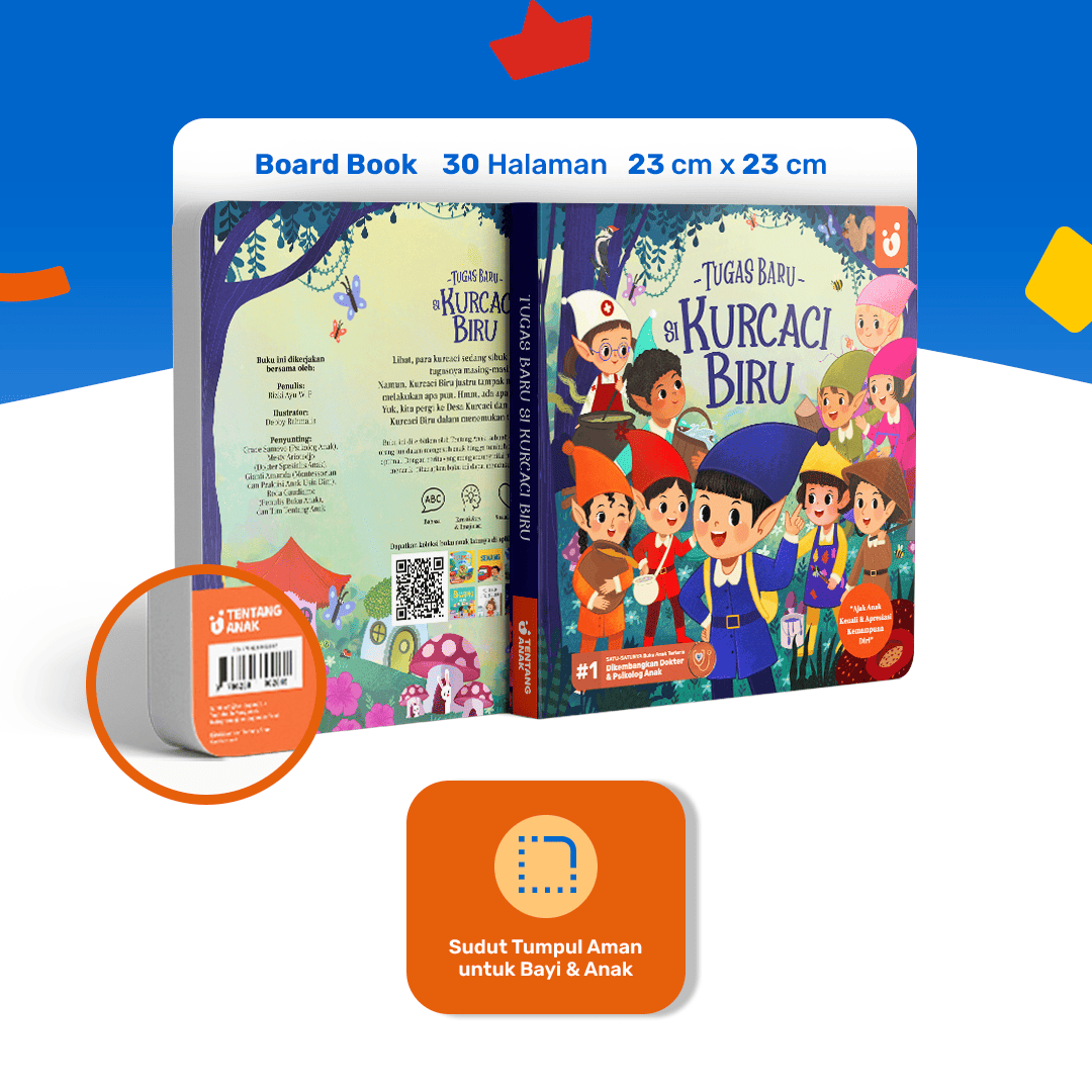 Buku Cerita Dongeng Anak - Tugas Baru Kurcaci Biru