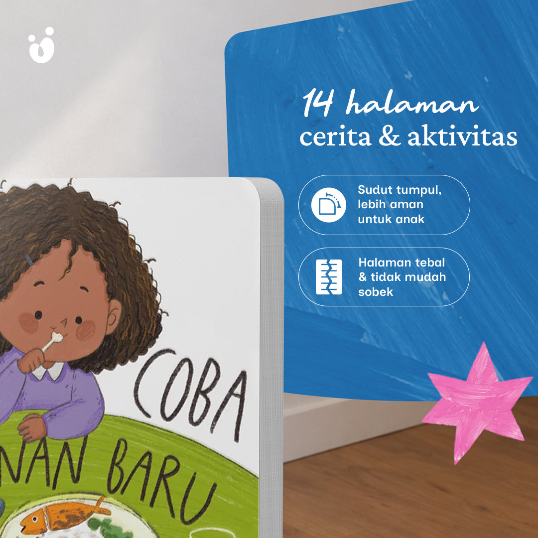 Boardbook Aku Coba Makanan Baru