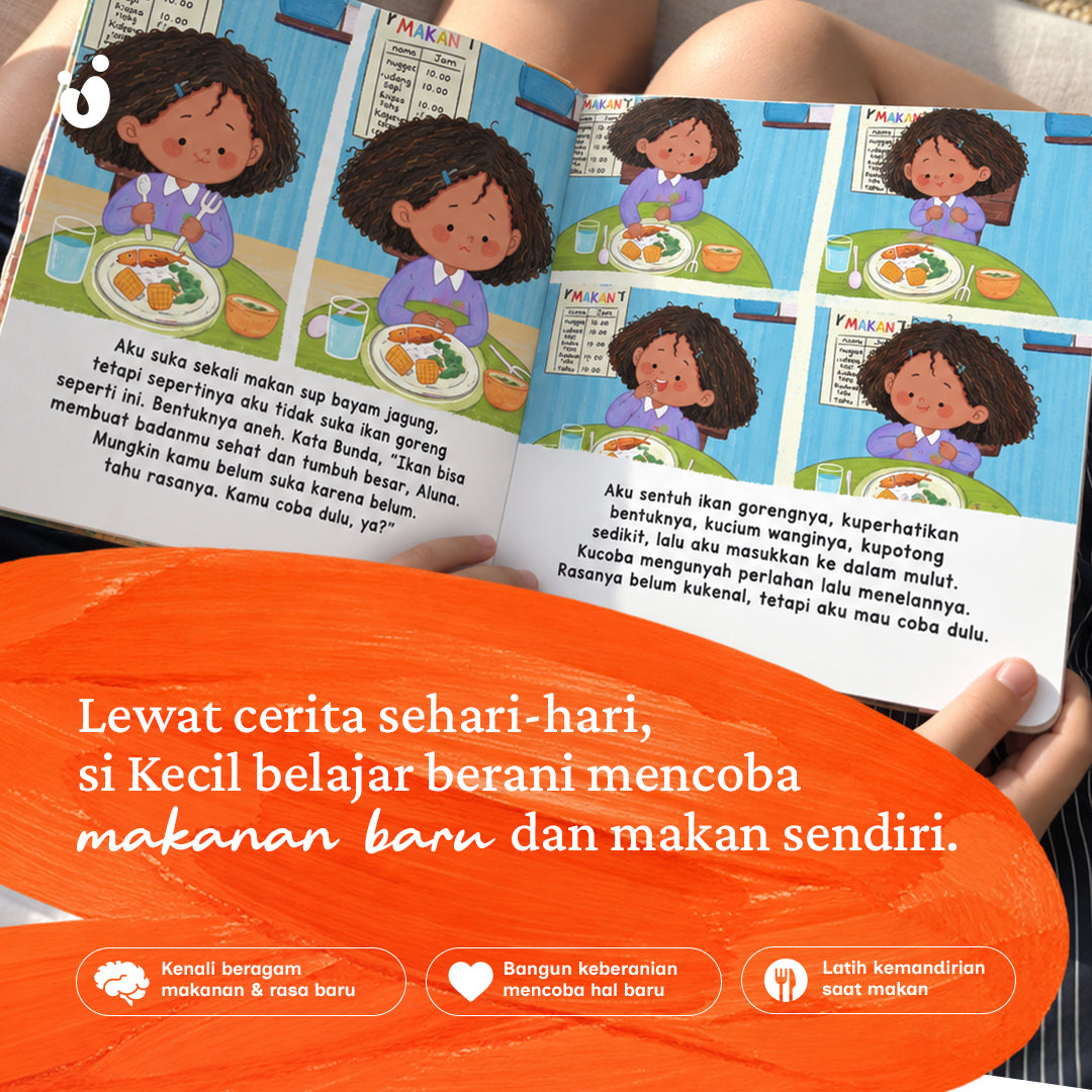 Boardbook Aku Coba Makanan Baru