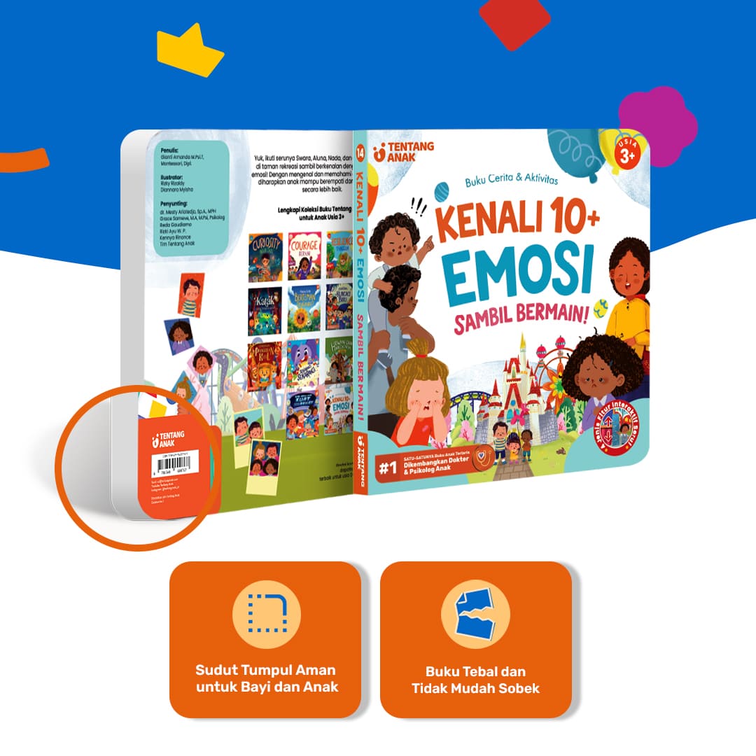 Buku Aktivitas: Kenali 10+ Emosi Sambil Bermain!