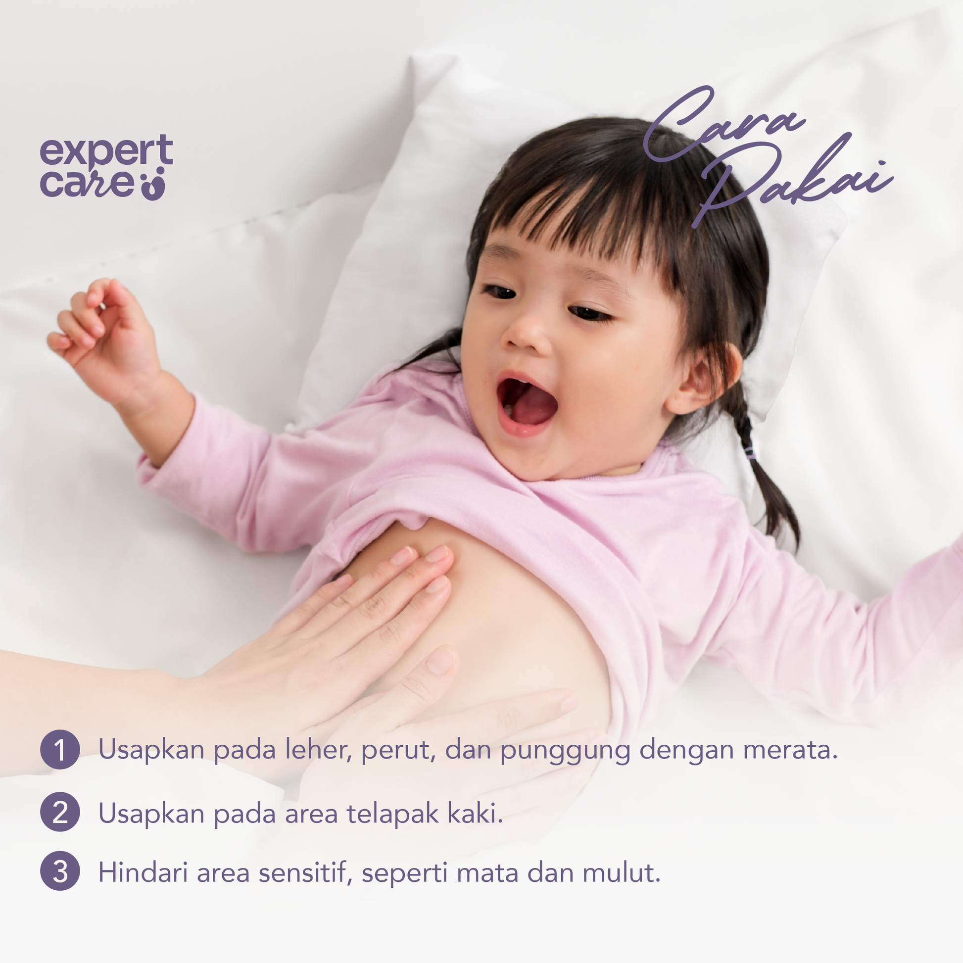 Expert Care Calming Rub Cream 50 g - Lavender dengan Eucalyptus & Menthol - Calming Bayi Cream