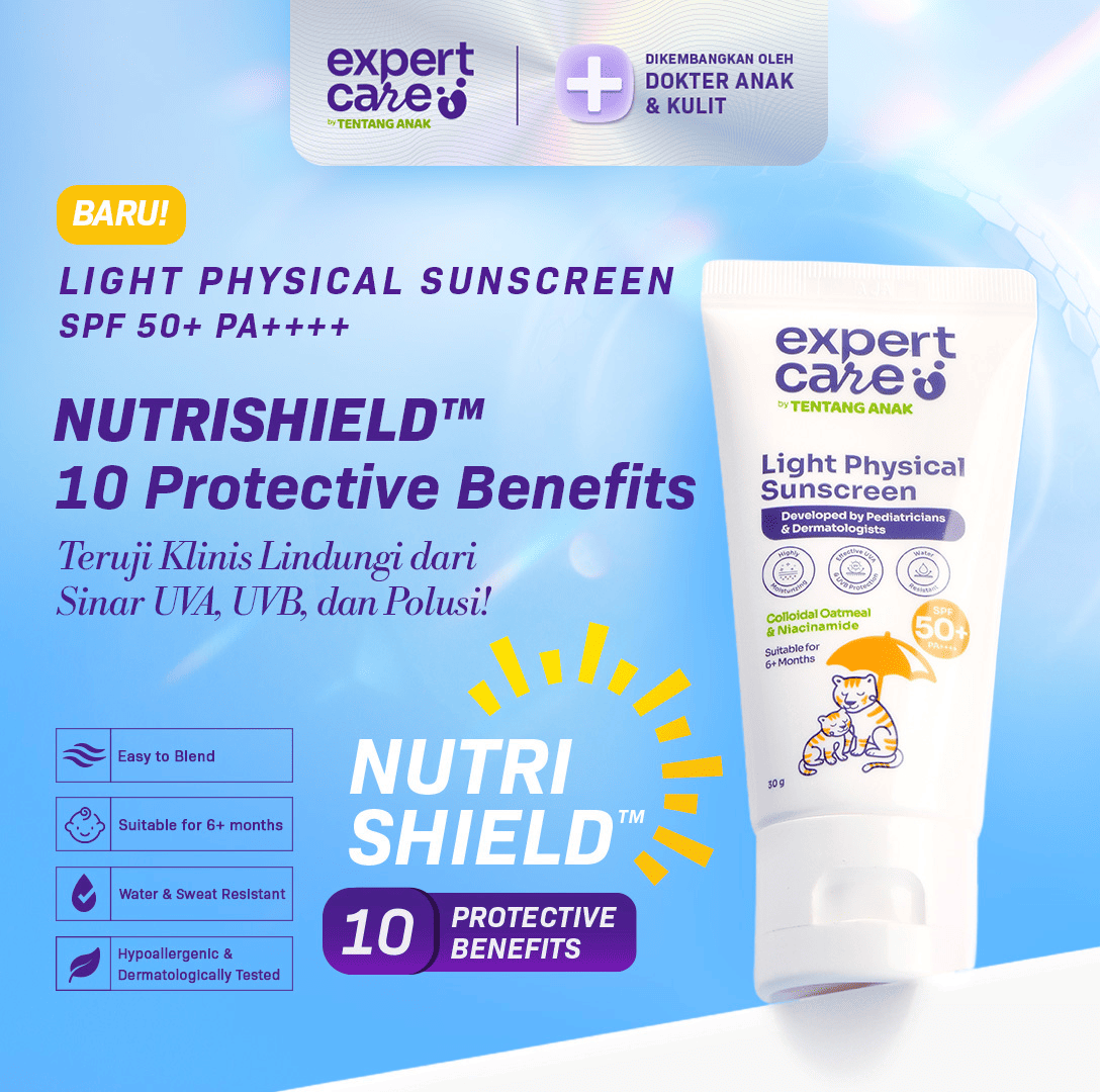 BARU! Sunscreen Bayi & Anak - Physical Sunscreen SPF 50+ PA ++++ 30 gr - Tubuh dan Wajah
