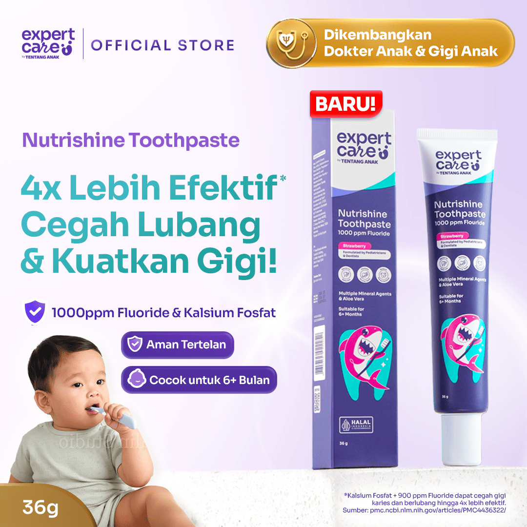 Nutrishine Toothpaste 36g Pasta Gigi dengan Fluoride 1000ppm dan Kalsium Fosfat