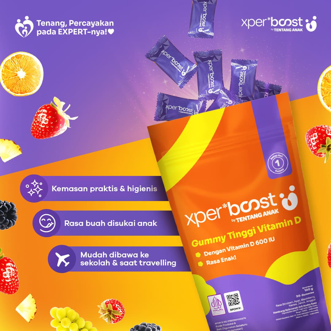 Gummy Vitamin D 600 IU Anak dan Dewasa