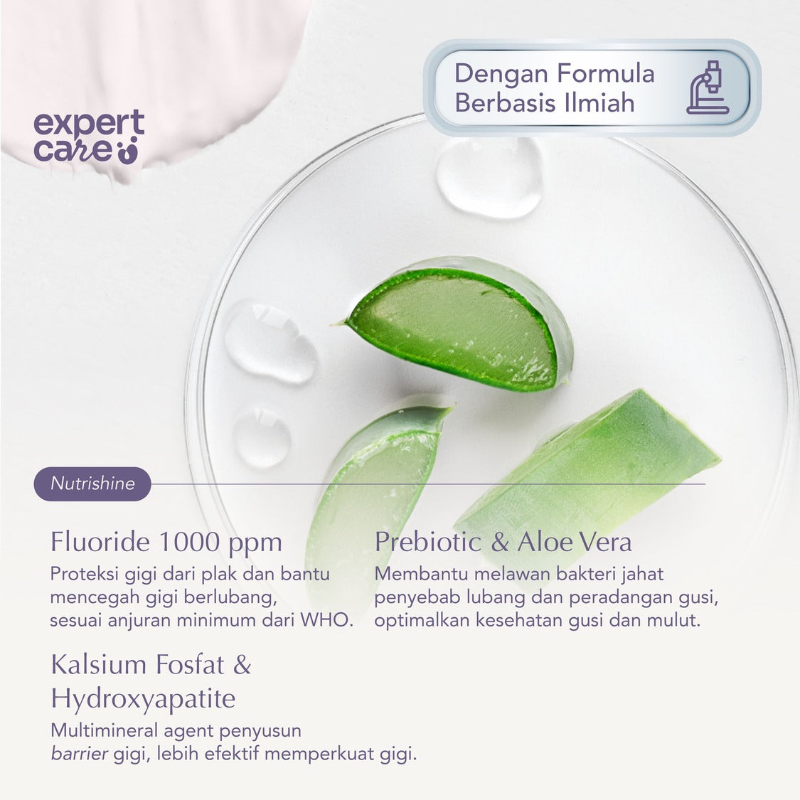 Nutrishine Toothpaste 36gr Pasta Gigi dengan Fluoride 1.000ppm dan Kalsium Fosfat