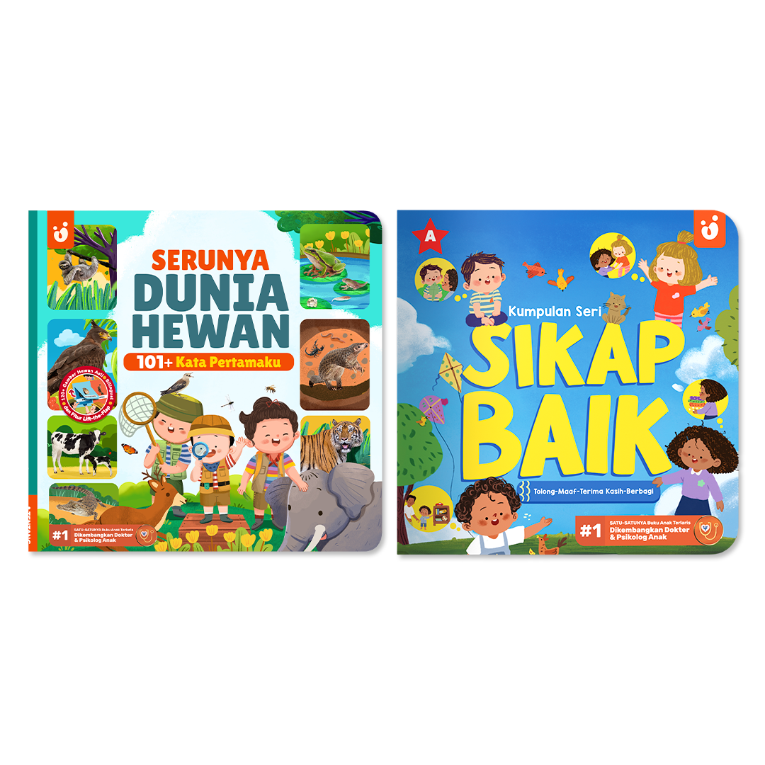 Bundle Buku 101+ Kata Pertamaku Seri Serunya Dunia Hewan & Buku Anak Kumpulan Seri Sikap Baik